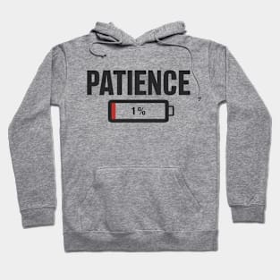 Battery Patience Work Stress Level Hoodie